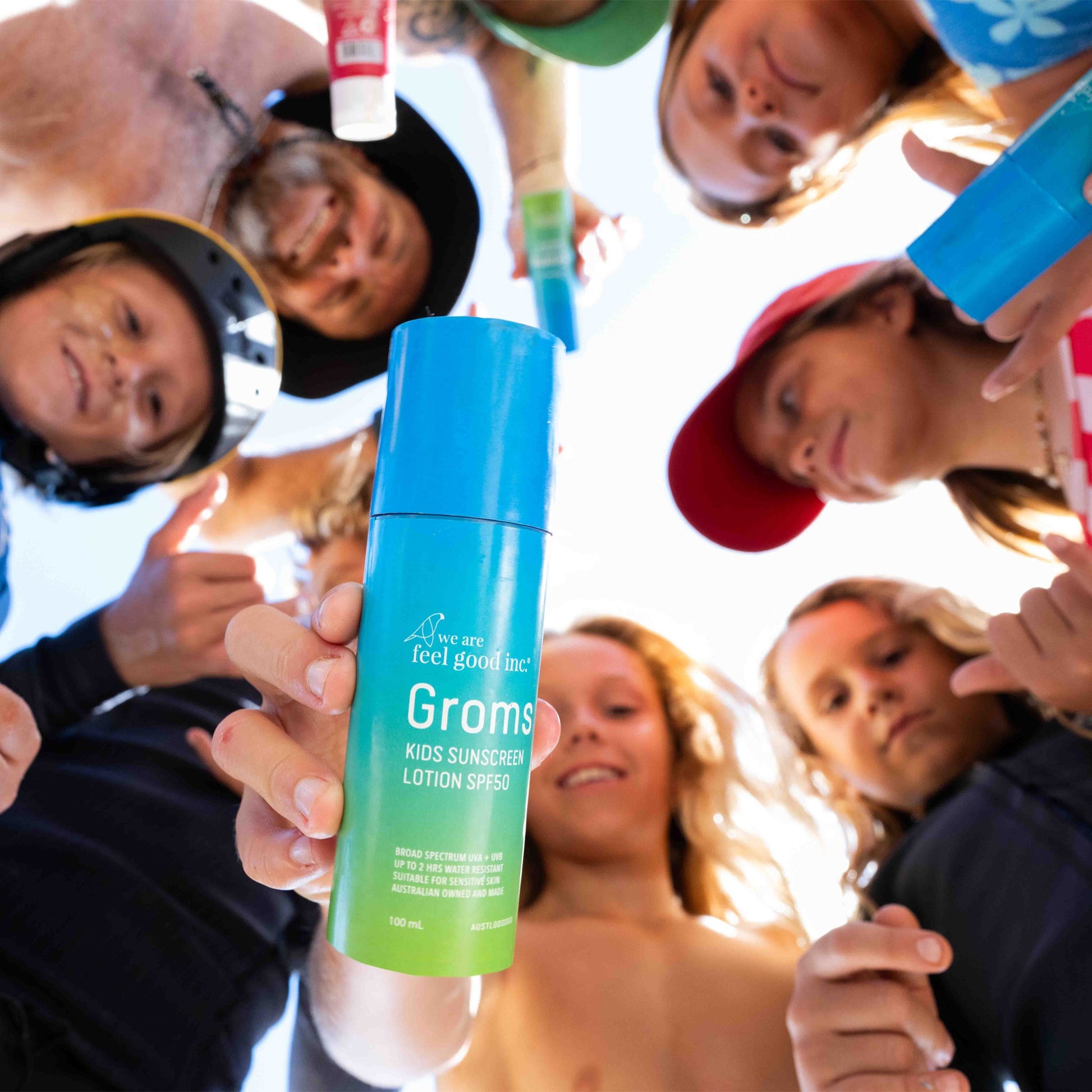Groms Kids Sunscreen Lotion SPF50 - We Are Feel Good Inc.
