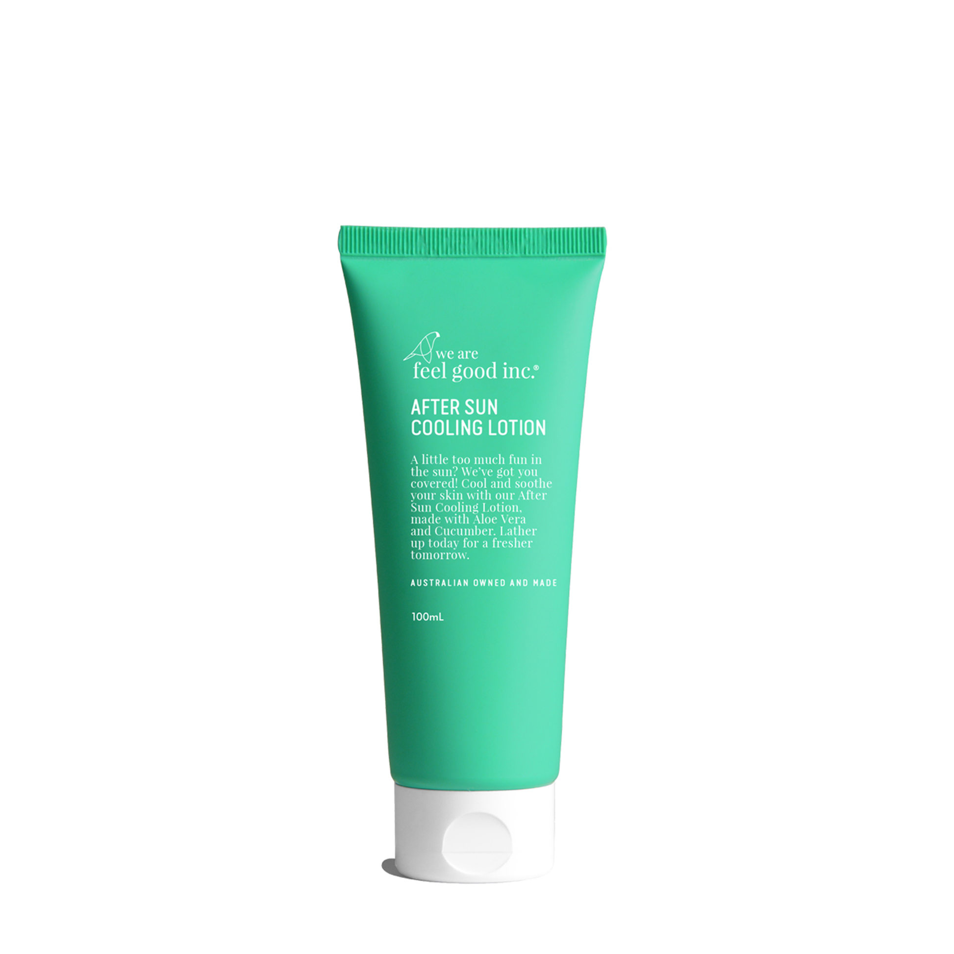 A 100ml green tube of 'We Are Feel Good Inc. After Sun Cooling Lotion